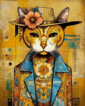 Hip Hepcat Western Art Print - 8"x10" Artwork