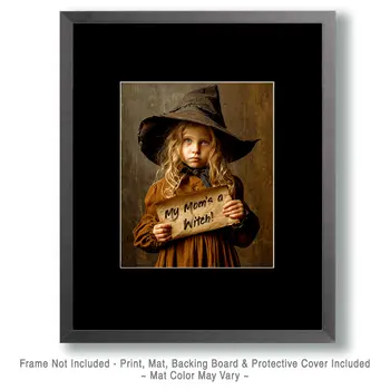 My Mom's a Witch #1 - Wiccan Art Print - 8"x10" Artwork