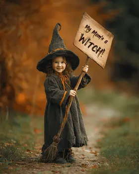 My Mom's a Witch #2 - Wiccan Art Print - 8"x10" Artwork