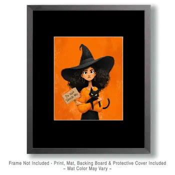 Don't Shush Me Witch - Wiccan Art Print - 8"x10" Artwork