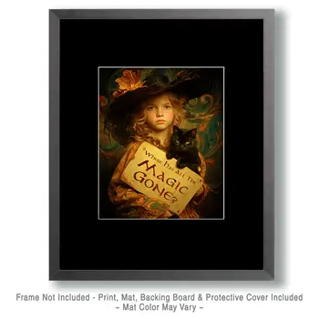 Where has all the Magic Gone #1 - Wiccan Art Print - 8"x10" Artwork
