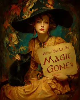 Where has all the Magic Gone #2 - Wiccan Art Print - 8"x10" Artwork