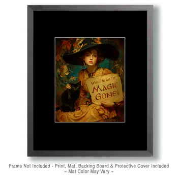 Where has all the Magic Gone #2 - Wiccan Art Print - 8"x10" Artwork