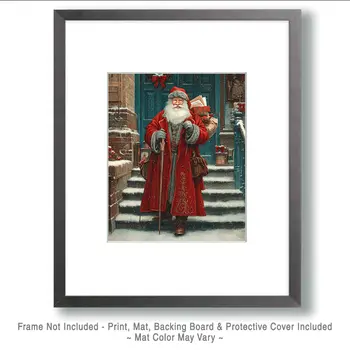 Santa Claus by Brownstone Christmas Art Print - 8"x10" Artwork