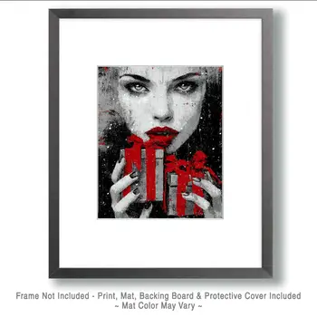 Goth X-Mas Presents Christmas Art Print - 8"x10" Artwork