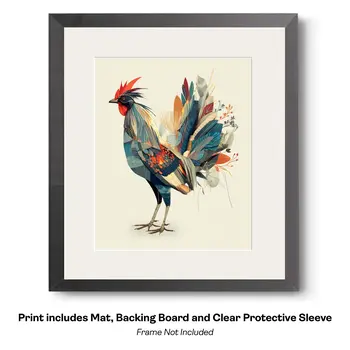 Magical Great Blue Heron 2  Art Print - 8"x10" Artwork