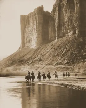 Cowboys Long Ride Home American West Art Print - 8"x10" Artwork