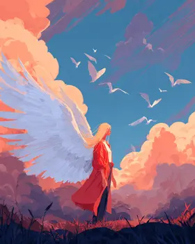 Brilliant Angel - Angelic Art Print - 8"x10" Artwork