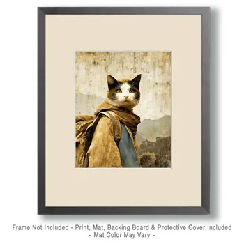 The Wanderer - Hobo, Vagabond & Wanderer Cat Series Art Print - 8"x10" Artwork