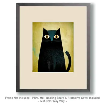 Content Kitty - Hobo, Vagabond & Wanderer Cat Series Art Print - 8"x10" Artwork