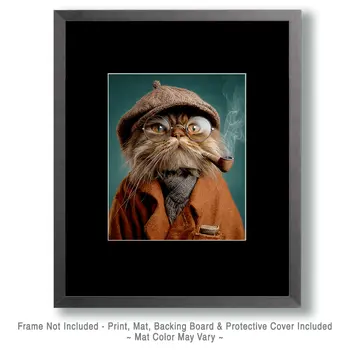 The Old Porf - Hobo, Vagabond & Wanderer Cat Series Art Print - 8"x10" Artwork