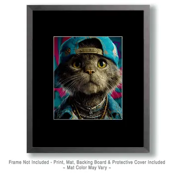 Max - Cats in Hats - Art Print - 8"x10" Artwork