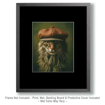 Micky - Cats in Hats - Art Print - 8"x10" Artwork