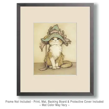 Felicity - Cats in Hats - Art Print - 8"x10" Artwork