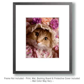 Bonnie - Cats in Hats - Art Print - 8"x10" Artwork