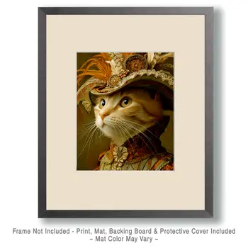 Stella - Cats in Hats - Art Print - 8"x10" Artwork