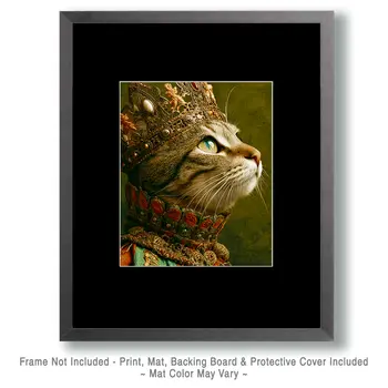 Princess Penelope - Cats in Hats - Art Print - 8"x10" Artwork