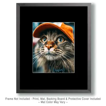 Butch - Cats in Hats - Art Print - 8"x10" Artwork