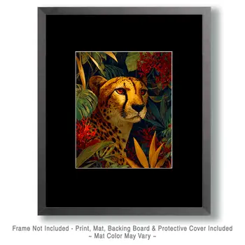 Cheetah in Jungle Big Cats Art Print - 8"x10" Artwork