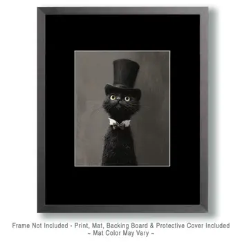 Thomas - Cats in Hats - Art Print - 8"x10" Artwork