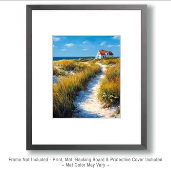 Beach Path Home - Wholesale Coastal Art Print - 8"x10" Artwork