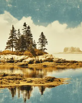 Maine Coastline - Wholesale Coastal Art Print - 8"x10" Artwork