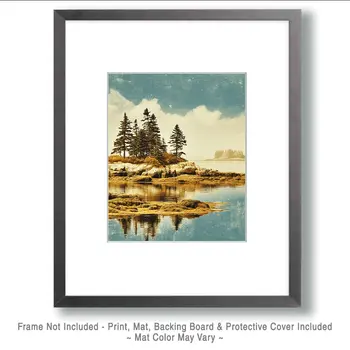 Maine Coastline - Wholesale Coastal Art Print - 8"x10" Artwork