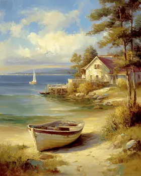 Coastal Hideaway - Wholesale Coastal Art Print - 8"x10" Artwork