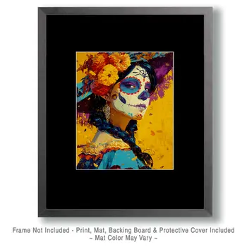 Senorita Beauchamp Día de Muertos Art Print - 8"x10" Artwork