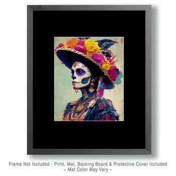 Senorita Mia Día de Muertos Art Print - 8"x10" Artwork
