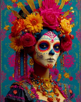 Senorita Sophia Día de Muertos Art Print - 8"x10" Artwork
