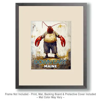 Down East Maine Lobsterman - Wholesale Maine Art Print - 8"x10" Artwork