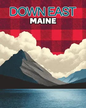 Down East Maine Buffalo Plaid Sky - Wholesale Maine Art Print - 8"x10" Artwork
