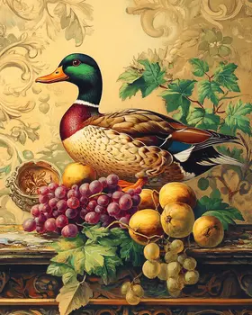 Classic Duck Still-Life - Waterfowl Art Print - 8"x10" Artwork