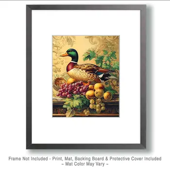 Classic Duck Still-Life - Waterfowl Art Print - 8"x10" Artwork
