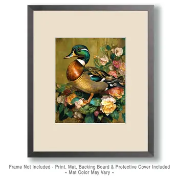 Classic Duck Painting - Waterfowl Art Print - 8"x10" Artwork
