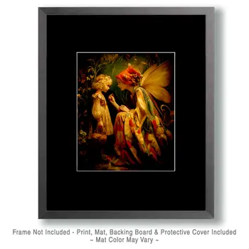 Fairy and Friend - Fairies Art Print - 8"x10" Artwork