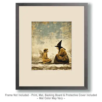 Fairy and Witch Converse - Fairies Art Print - 8"x10" Artwork