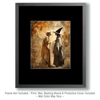 Fairy and Witch Chat - Fairies Art Print - 8"x10" Artwork