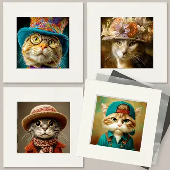 The Chef - Cats in Hats - Art Print - 8"x10" Artwork