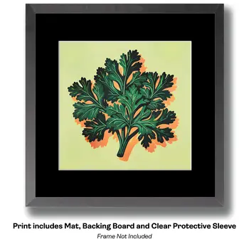 Rosemary Sprig 8”x8” Herbs and Spices, Culinary Art Print Collection