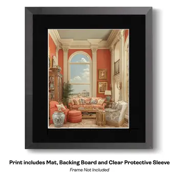 Siamese Cat and China Still Life art print: Too Much is Never Enough