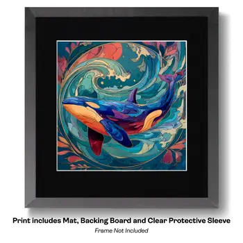 Art Nouveau Laguna Art Print - Art Nouveau Style 8"x10" Artwork