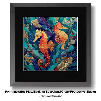 Art Nouveau Laguna Art Print - Art Nouveau Style 8"x10" Artwork