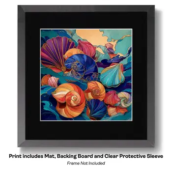 Art Nouveau Laguna Art Print - Art Nouveau Style 8"x10" Artwork