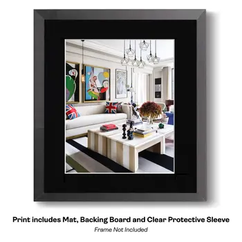 Maximalist Townhouse Living Room Art Print: Too Much is Never Enough