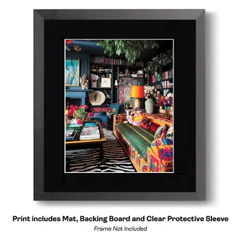 Maximalist Townhouse Living Room Art Print: Too Much is Never Enough