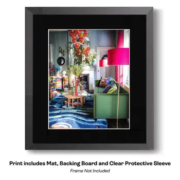 Maximalist Townhouse Living Room Art Print: Too Much is Never Enough