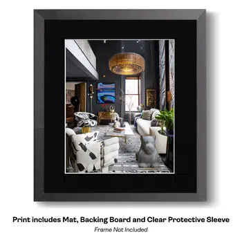 Maximalist Townhouse Living Room Art Print: Too Much is Never Enough