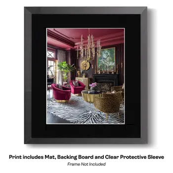Maximalist Townhouse Living Room Art Print: Too Much is Never Enough